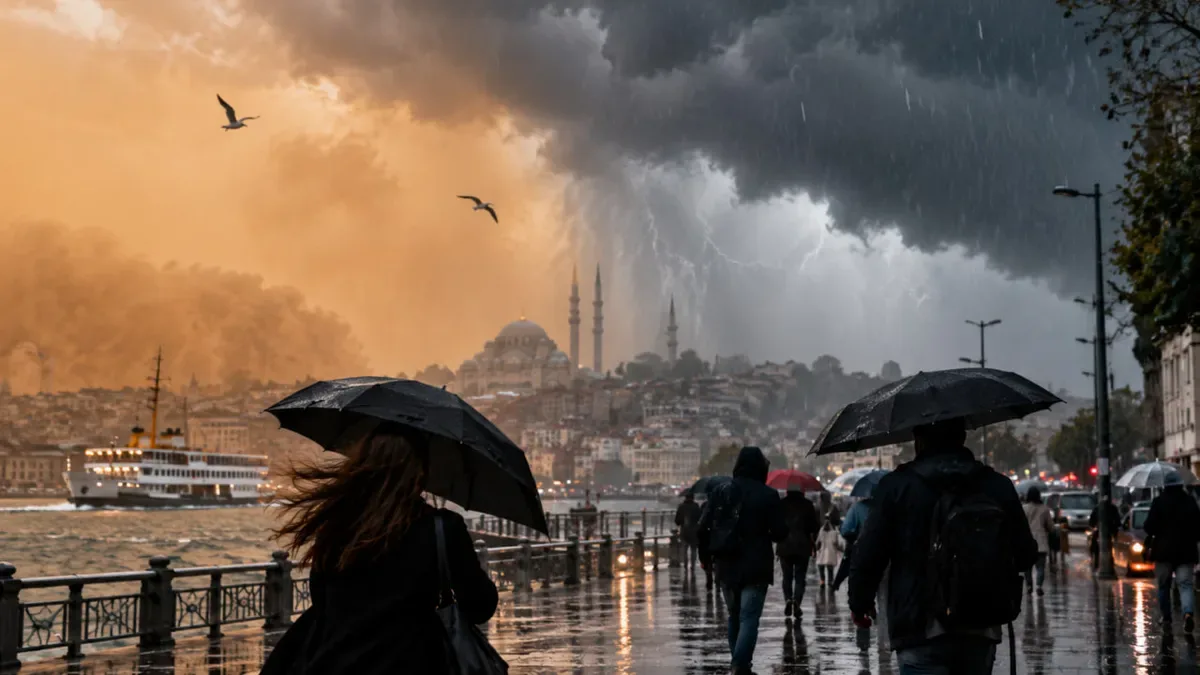 Sıcak Havalara Veda Ediliyor: İstanbul ve Diğer İller İçin Yağış ve Rüzgar Uyarısı