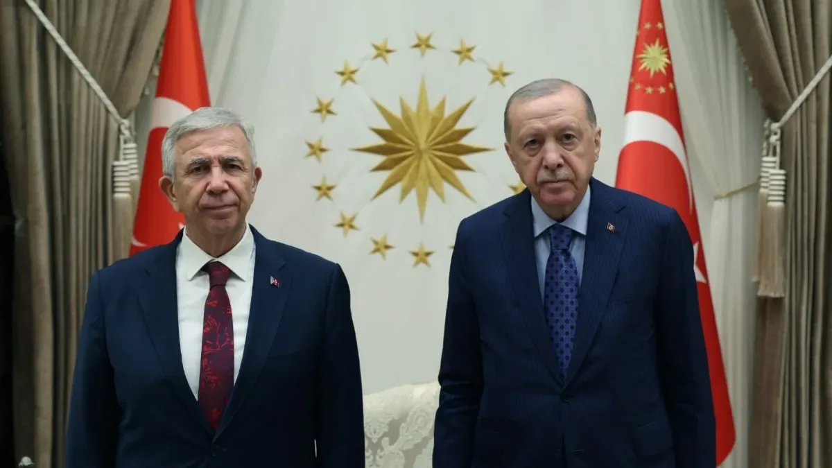 Erdoğan, Mansur Yavaş ile Beştepe'de görüştü