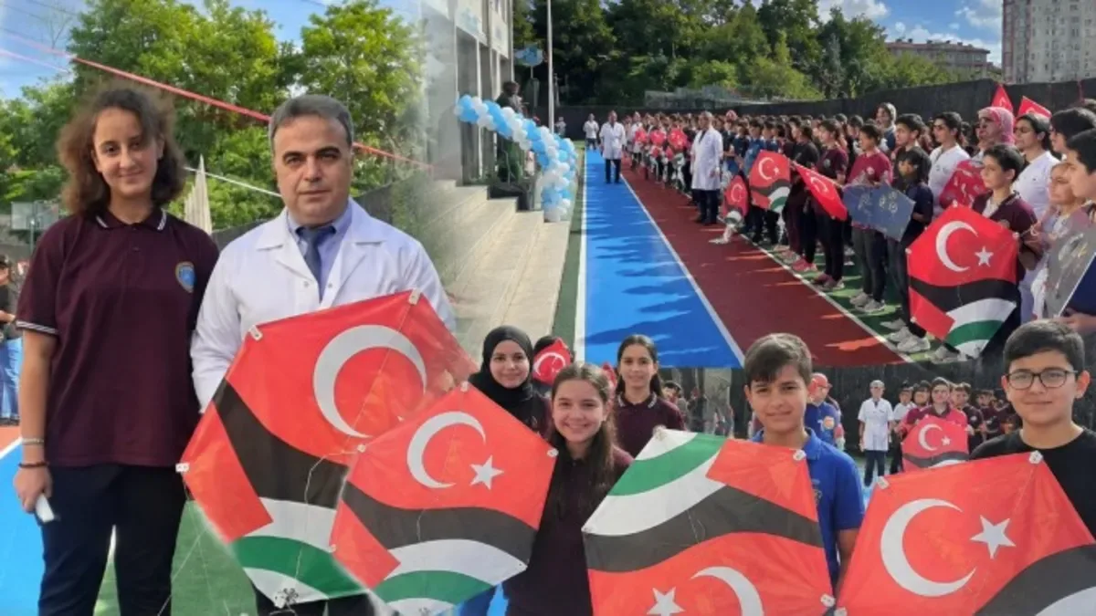 Öğrenciler Gazzeli Akranlarına Destek İçin Uçurtma Uçurdu